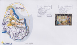 Enveloppe  FDC  1er  Jour   ANDORRE  ANDORRA    Noël    2007 - Autres & Non Classés