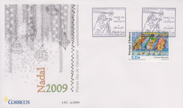 Enveloppe  FDC  1er  Jour   ANDORRE  ANDORRA    Noël    2009 - Sonstige & Ohne Zuordnung