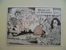 Carte Postale Illustrateur Bernard VEYRI / Dessin Unique Dédicace F Bibaud / Carte Pirate 1995 Bordeaux Pessac - Veyri, Bernard