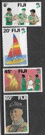 Fidji N°453 à 456** Sujets Divers Scoutisme - Fidji (1970-...)