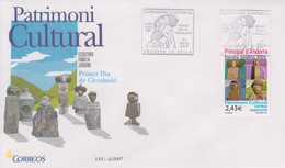 Enveloppe  FDC  1er  Jour   ANDORRE  ANDORRA    Patrimoine  Culturel    2007 - Otros & Sin Clasificación