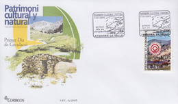 Enveloppe  FDC  1er  Jour   ANDORRE  ANDORRA    Patrimoine  Culturel  Et  Naturel    2005 - Autres & Non Classés