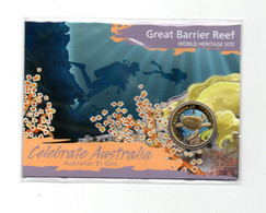 AUSTRALIE DOLLAR 2010 BU MULTICOLOUR GREAT BARRIER REEF SEA TURTLE ZEESCHILDPAD - Dollar