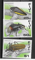 Fidji N° 567 - 569 - 570** Faune Insectes - Fidji (1970-...)