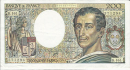 Billet - 200F - Montesquieu - 200 F 1981-1994 ''Montesquieu''