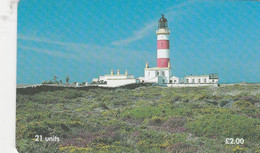 Isle Of Man, MAN 137, 2 £, Point Of Ayre, Lighthouse, 2 Scans . - Leuchttürme