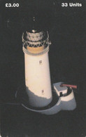 Isle Of Man, MAN 139, 3£,  Maughold Head, Lighthouse, 2 Scans . - Phares
