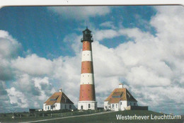 Germany, Westerhever Leuchtturm, Lighthouse, 2 Scans . - Leuchttürme