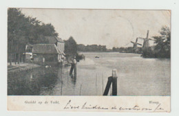 (A329)  Weesp Gezicht Op De Vecht Kaart Uit 1904 Gelopen - Weesp