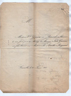 VP17.725 - GRENOBLE 1850 - Généalogie - Faire - Part Du Mariage De Mr Jules GRASSON Avocat & Melle Amélie REYNAUD - Wedding