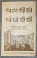 DOCUMENT PUBLICITAIRE 1930 DÉPLIANT A DESCHER CATALOGUE MAGASIN D'AMEUBLEMENT MEUBLE CHAMBRE BOURG EN BRESSE - Home Decoration