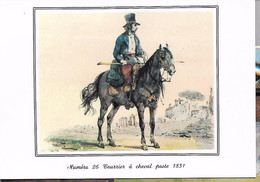 LA POSTE COURRIER A CHEVAL    EN 1831 CHEVAUX - Poste & Facteurs