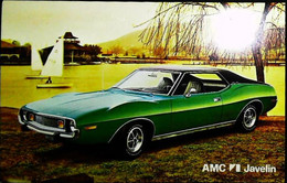 ► AMERICAN MOTORS AMC Javelin Coupe 1974 - Automobile Publicity   (Litho In U.S.A.) - Rutas Americanas