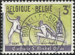 COB 1247-V  2 (o) Premières Lettres De Belgique Creuses - 1961-1990