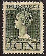 Nederland 1923 NVPH Nr 121 Postfris/MNH 25 Jarig Regeringsjubileum Koningin Wilhelmina - Ongebruikt