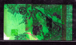 Test Note "OBERTHUR/BDF 10 Euro (X)" Testnote, RRRRR, Used, Echantillon, SPECIMEN, Euro Size, Ink Demaged - Specimen