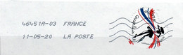 YT AA 1813-30  Coeur De Guerlain 0,97 Sur Fragment Adh - Oblitérés
