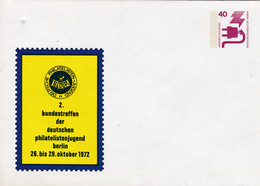Berlin, PU 057 D2/002, Philatelistenjugend Berlin - Privé Briefomslagen - Ongebruikt