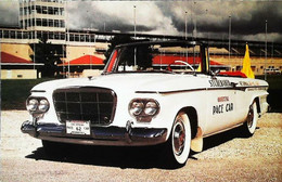 ► STUDEBAKER  1962  INDIANAPOLIS PACE CAR At  Circuit  - Automobile Publicity    (Litho In U.S.A.) Roadside - IndyCar