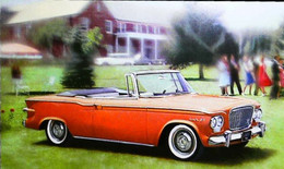 ► STUDEBAKER  LARK Convertible 1960's   - Automobile Publicity    (Litho In U.S.A.) Roadside - American Roadside