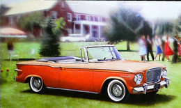 ► STUDEBAKER  LARK Convertible 1960's   - Automobile Publicity    (Litho In U.S.A.) Roadside - Rutas Americanas