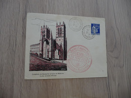 Lettre France Entier Repiquage Illustration Montpellier Sur 65c Type Paix + Cachet Premier Vol Montpellier Marseille - Overprinted Covers (before 1995)