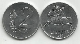 Lithuania 2 Centai 1991. KM#86 High Grade - Litauen