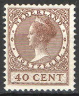 Nederland 1924 NVPH Nr 160 Postfris/MNH Koningin Wilhelmina - Neufs