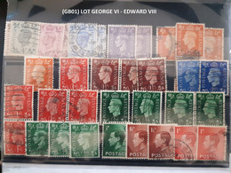 (ti) (GB01)(CZ) Lot Timbres Grande Bretagne,Great Britain, EDWARD VIII - GEORGE VI - Altri & Non Classificati