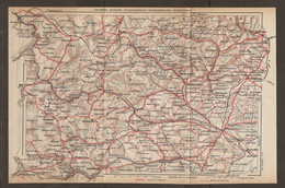 CARTE PLAN 1922 - SAVERNE - BITCHE - NIEDERBRONN - WISSEMBOURG - HAGUENAU - Carte Topografiche