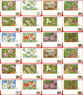 Canada Aerogramme 24 Pieces (12 - 8 C, 12 - 15 C ) - Flowers (AM) - 1953-.... Reign Of Elizabeth II
