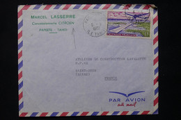 POLYNÉSIE - Enveloppe Commerciale ( Concessionnaire Citroën ) De Papeete Pour La France En 1962 - L 79043 - Storia Postale