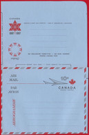 Canada Aerogramme 1967 # 27 (AM) - 1953-.... Règne D'Elizabeth II