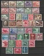 ALLEMAGNE - EMPIRE III REICH 1943-44 - PETIT LOT DE 41 TIMBRES ** - Unused Stamps