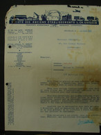 Fac . 9. Facture De La Société Des Anciens Etablissements L. CH. Grégoir à Bruxelles En 1955 - Transporte