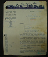 Fac . 10. Facture De La Société Des Anciens Etablissements L. CH. Grégoir à Bruxelles En 1955 - Verkehr & Transport