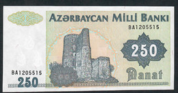 AZERBAIJAN P13b 250 MANAT 1999  #BA   = FIRST PREFIX  UNC. - Azerbaïjan