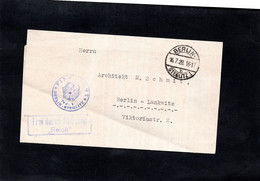 Cachet BERLIN - STEGLITZ 1928 & Griffe FREI DURCH ABLOSING "REICH" - Cartas