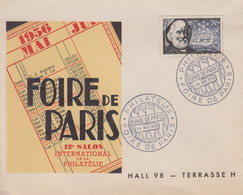 Enveloppe   FRANCE    Foire   De   PARIS     1956 - Cachets Commémoratifs