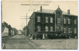 CPA Carte Postale - Belgique - Frameries - Hôpital Et Rue D'Eugies  (DG14961) - Frameries