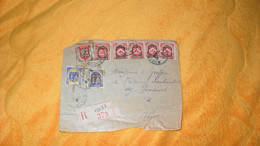 DEVANT DE LETTRE ANCIENNE DE 1949. R KOLEA 373 ALGER ALGERIE + TIMBRES X 8 - Lettres & Documents