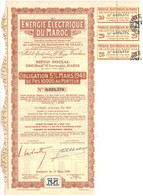 Energie électrique Du Maroc 1948 - Electricity & Gas