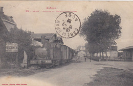 11 - AUDE - BRAM - Arrivée Du Tramway De Saissac - 1922 - Très Bon état - Bram