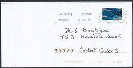 France - Timbre Adhésif YT A122 Seul Sur Lettre Oblitération TOSHIBA - Covers & Documents