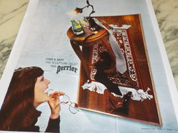 ANCIENNE PUBLICITE  UNE SCULTURE OBJET PAR PERRIER  1974 - Perrier