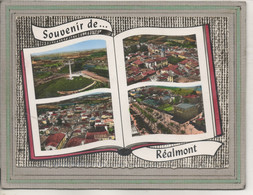 CPSM Dentellée - (81) REALMONT - Carte De Mulivues Aériennes à L'Album-Photo (livre) Ouvert En 1966 - Realmont