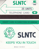 Sierra Leone SLNTC Green Lettering Phonecard 25 Units USED - Sierra Leone