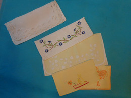 5 Porte Serviette- Vintage Belle Broderie - Andere & Zonder Classificatie