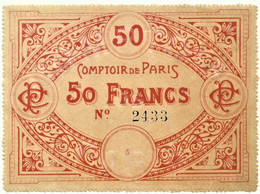 50 Francs - ND - Série 5 - Unc. - Comptoir De Paris - Bonds & Basic Needs