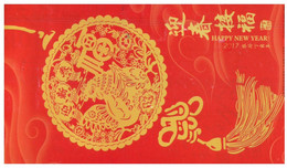 (X 14 A) Postcard Posted From China To Australia (with Many Stamps)  Fruits Stamp Etc - Oblitérés